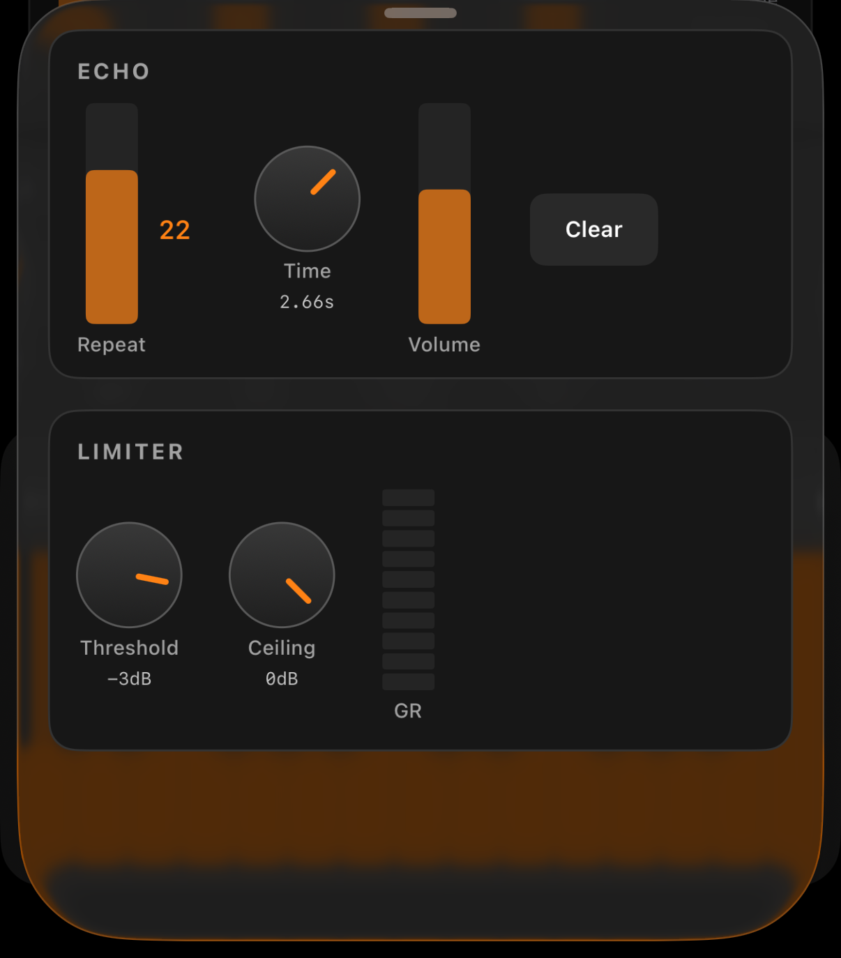 REVE Model 1 echo and limiter FX rack